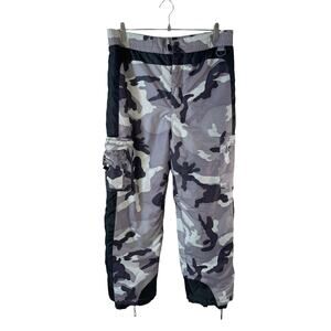 SNOZU Boys Camouflage Ski Pants Glacier Shield Black Gray XL 18/20 Skiing Winter